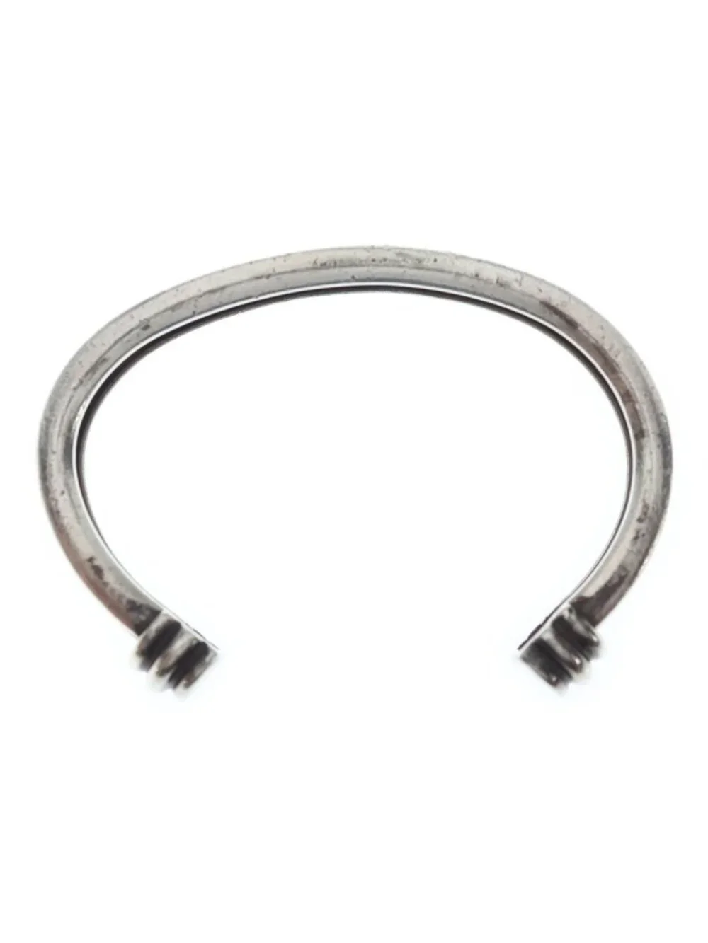 Tiffany & Co Grooved Bangle Bracelet Silver